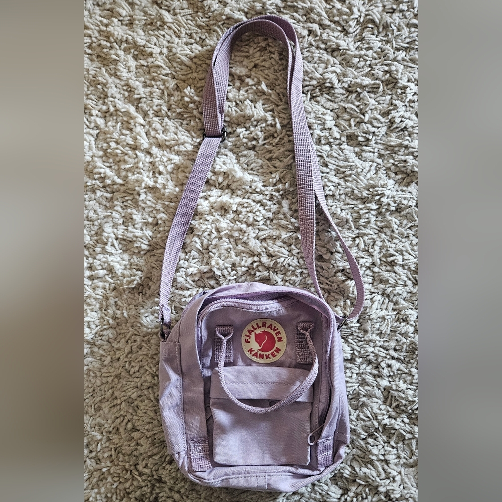 Lavender Lightweight Nylon Backpack with Adjustable Straps